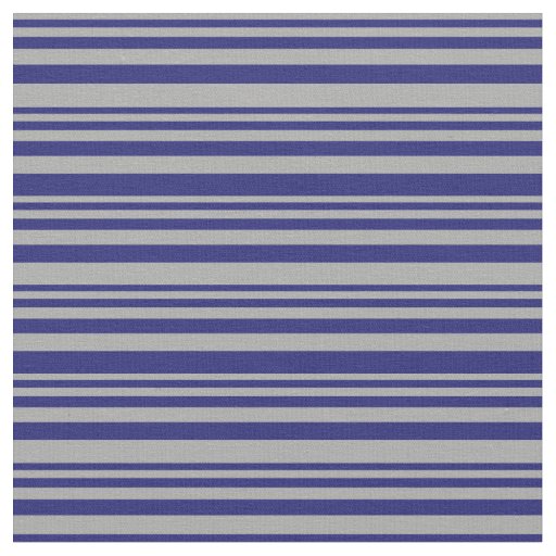 Dark Gray and Midnight Blue Lined Pattern Fabric