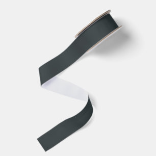 Dark Gray Azure Grosgrain Ribbon