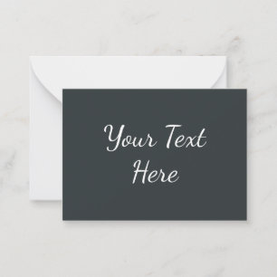 Dark Gray Azure  Note Card