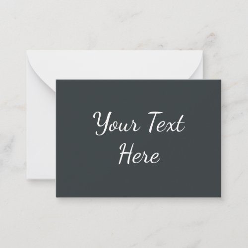 Dark Gray Azure  Note Card