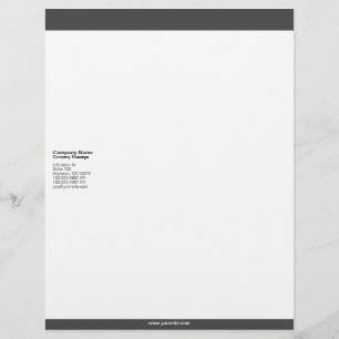 Dark Gray Bars Letterhead