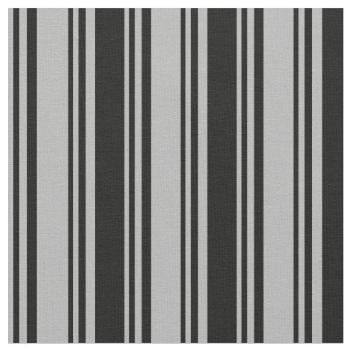 Dark Gray & Black Colored Striped Pattern Fabric