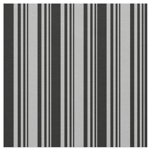 Dark Gray & Black Colored Stripes Fabric