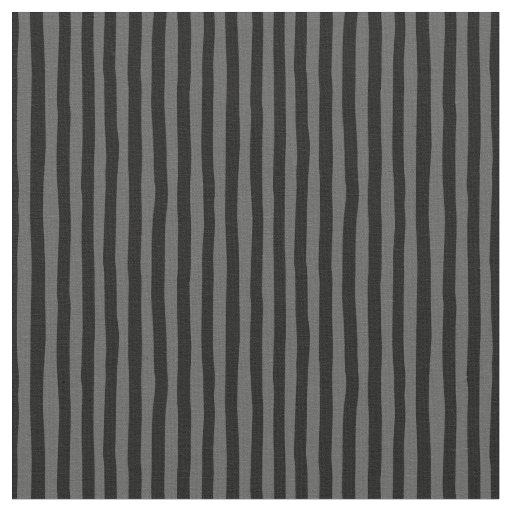 Dark Gray & Black Wonky Stripes Fabric