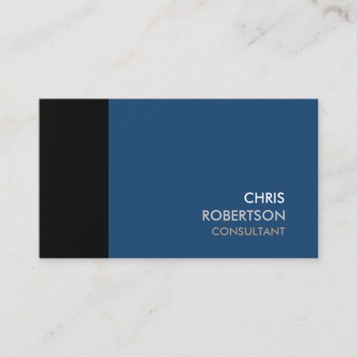 Dark Gray Blue Background Attractive Business Card