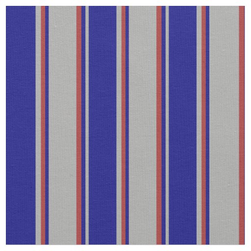 Dark Gray, Blue & Brown Lines/Stripes Pattern Fabric