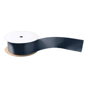 Dark Gray Blue Satin Ribbon