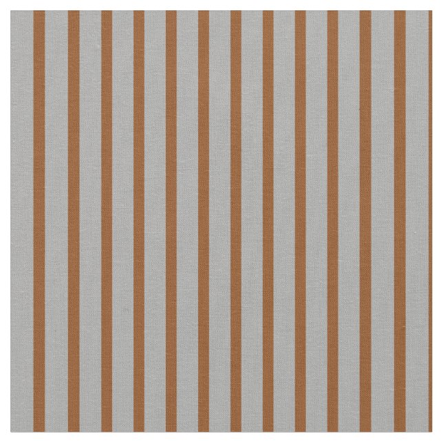 Dark Gray & Brown Colored Stripes Fabric (Close Up)