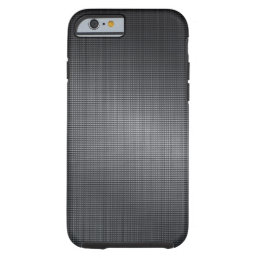 Dark Gray Brushed Aluminum Look-Cross Stitch Tough iPhone 6 Case
