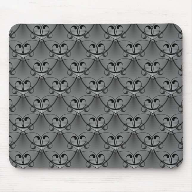 Dark Gray Classic Glam Mousepad (Front)