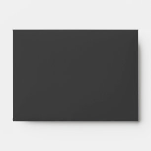 Dark Gray Daisy Customizable Wedding Envelopes