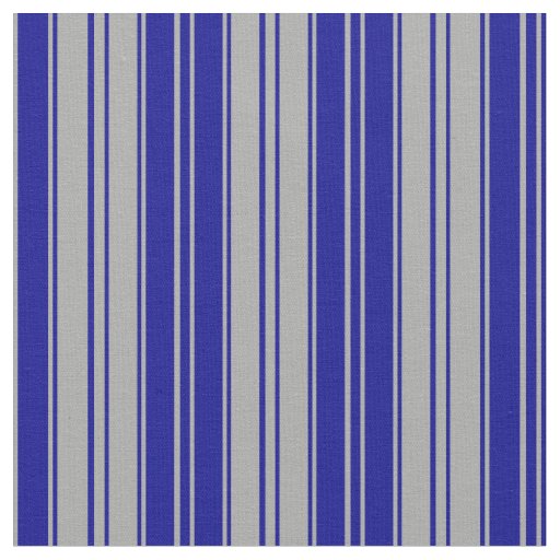 Dark Gray & Dark Blue Stripes Pattern Fabric