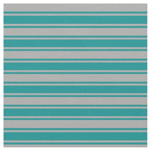 Dark Gray & Dark Cyan Pattern of Stripes Fabric
