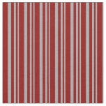 [ Thumbnail: Dark Gray & Dark Red Colored Pattern of Stripes Fabric ]
