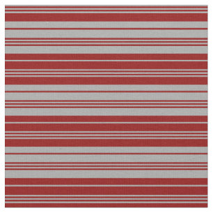 Dark Gray & Dark Red Striped/Lined Pattern Fabric