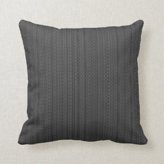 Dark Gray Fabric Pillow