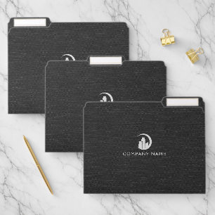 Dark Gray Fabric Texture File Folder