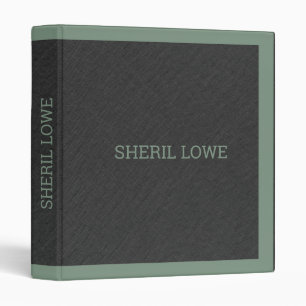 Dark-gray faux line texture look 3 ring binder