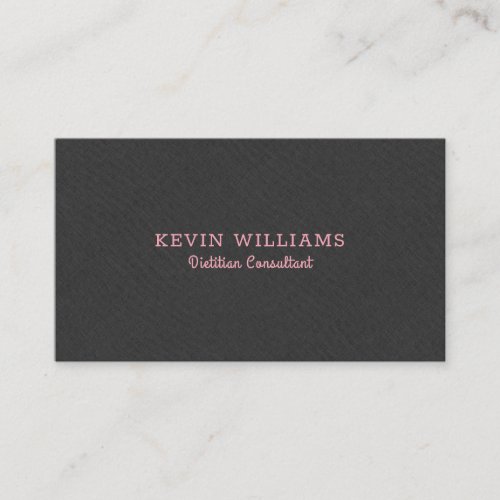 Dark_gray faux linen texture background business card