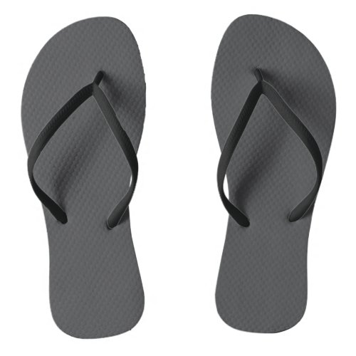 Dark Gray Flip Flops