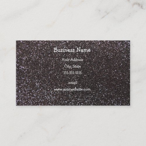 Dark gray glitter business card templates