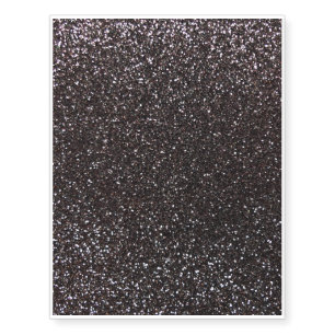 Dark gray glitter temporary tattoos