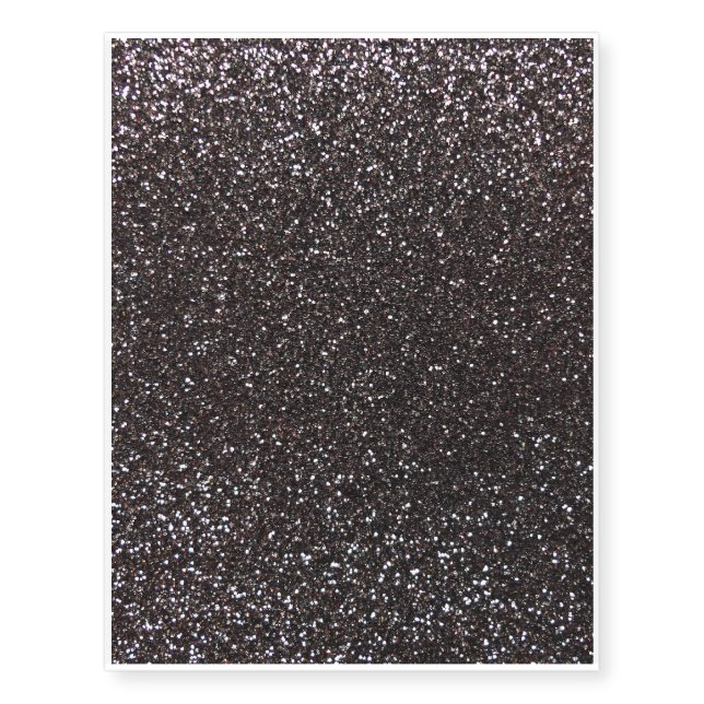 Dark gray glitter temporary tattoos (Front)