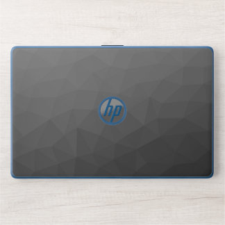 Dark gray gradient geometric mesh pattern HP laptop skin