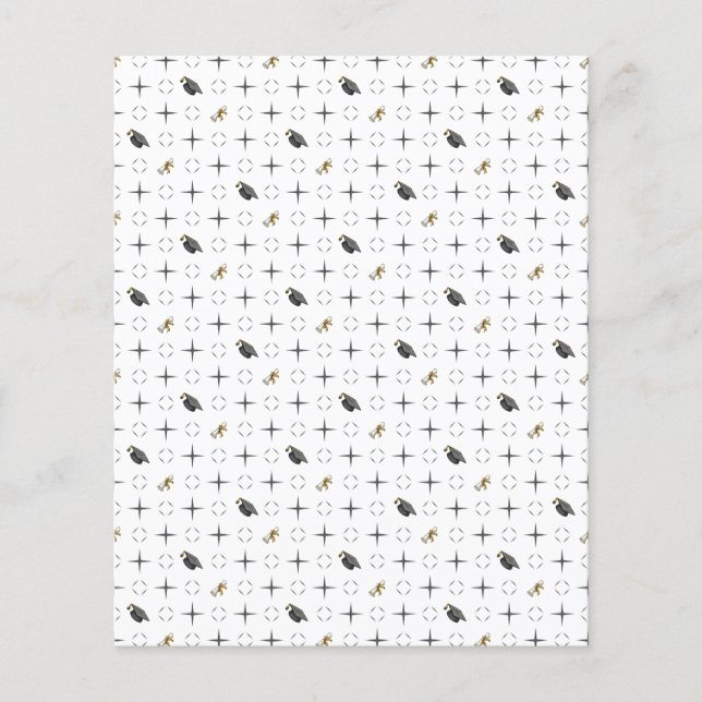 Dark Gray Graduation Caps & Diploma Scrapbook (Front)