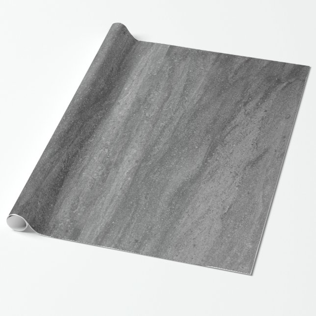 Dark Gray Granite Wrapping Paper (Unrolled)