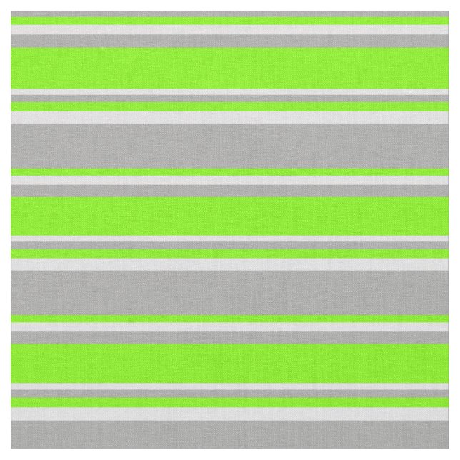 Dark Gray, Green & Lavender Colored Lines Fabric (Close Up)