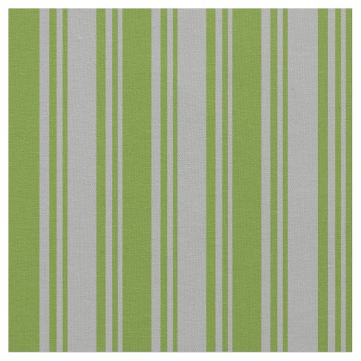 Dark Gray & Green Pattern of Stripes Fabric
