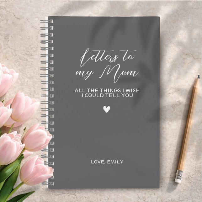 Dark Gray Grief Journal for Loss of Mother (Creator Uploaded)