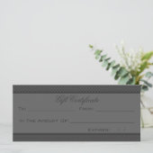 Dark Gray Heart Damask (Standing Front)
