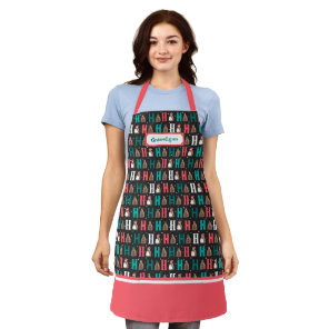 Dark Gray Ho Ho Ho Armadillo Apron