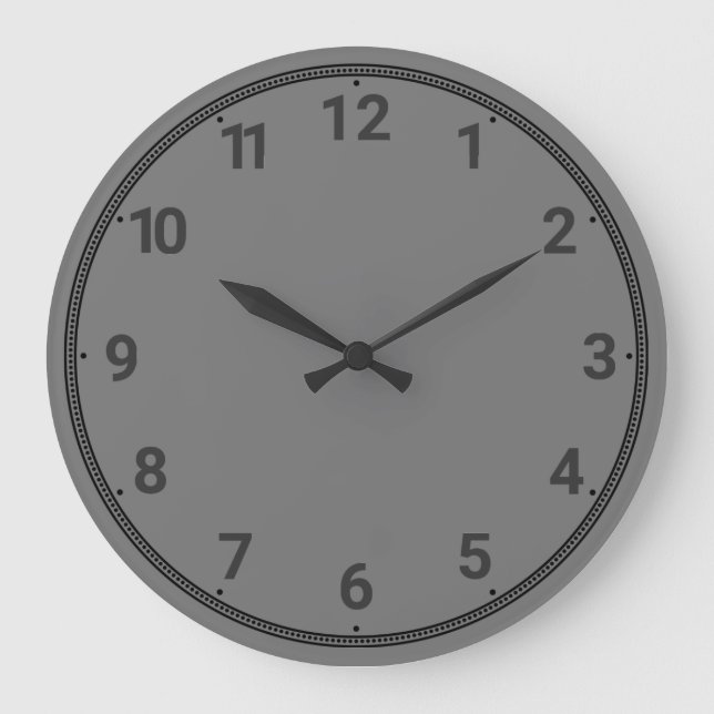 Dark gray large clock (Front)