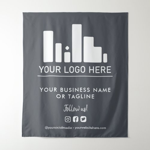 Dark Gray Large Logo  Social Media Backdrop