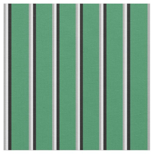 Dark Gray, Lavender, Black & Sea Green Stripes Fabric