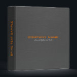 Dark Gray Leather Look Customized Avery Binder<br><div class="desc">Dark gray leather look pattern,  Avery binder customizable template. Simple,  clean,  and elegant design with fully customizable text. Available on many products. This is a graphic of leather and not real or fake leather—a one-inch binder.</div>