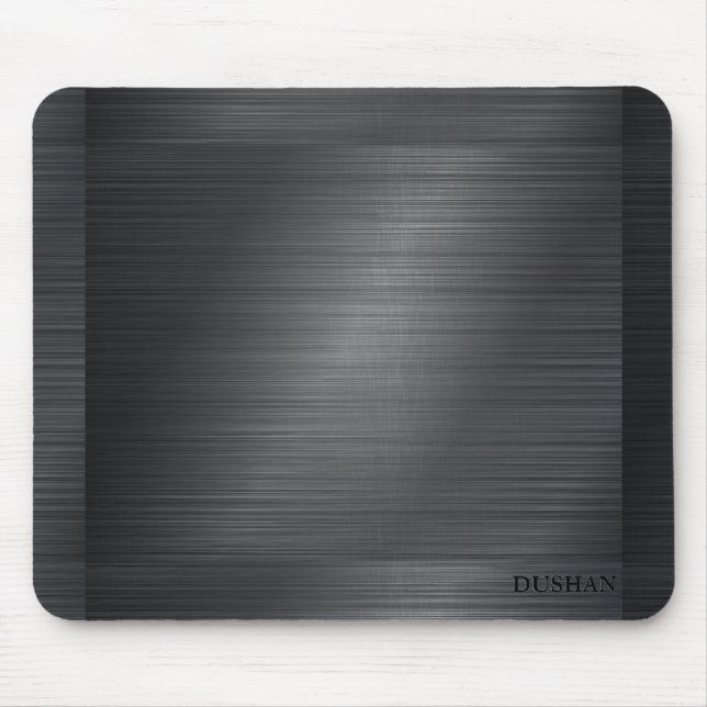 Dark Gray Metal Look background Mouse Pad (Front)