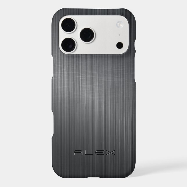 Dark-gray metallic background iphone case (Back)
