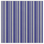[ Thumbnail: Dark Gray & Midnight Blue Lines Pattern Fabric ]