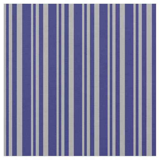 Dark Gray & Midnight Blue Lines Pattern Fabric