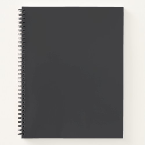 Dark Gray Notebook