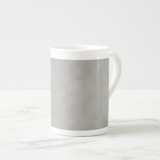Dark Gray Parchment Texture Background Bone China Mug (Front Right)