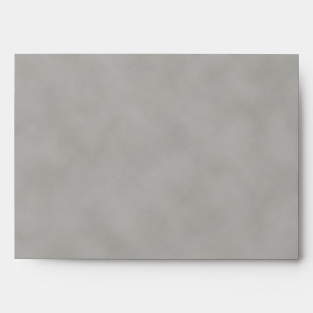 Dark Gray Parchment Texture Background Envelope (Front)