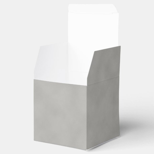Dark Gray Parchment Texture Background Favor Boxes (Opened)