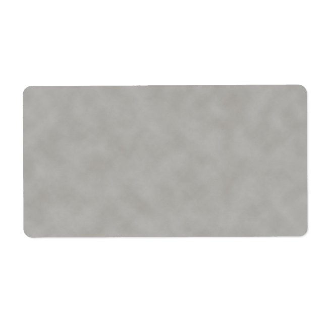 Dark Gray Parchment Texture Background Label (Front)