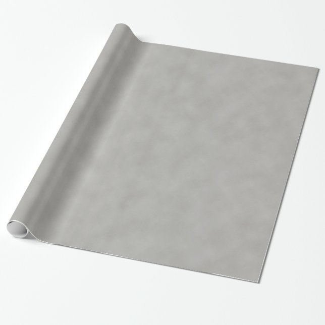 Dark Gray Parchment Texture Look Wrapping Paper (Unrolled)