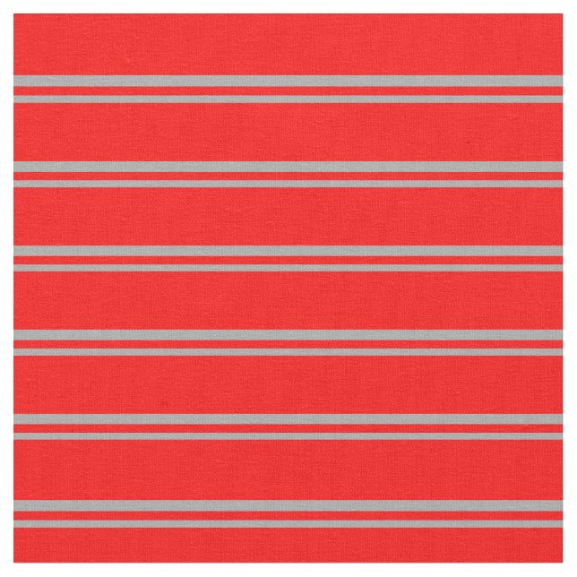 Dark Gray & Red Pattern Fabric (Close Up)